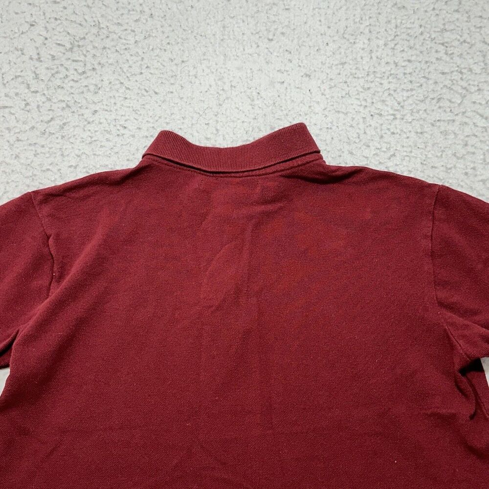 Calvin Klein Jeans Youth Medium (10/12) Short Sleeve Burgundy Red Polo Shirt - Picture 10 of 12